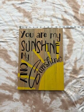 You Are My Sunshine Wood Wall Art